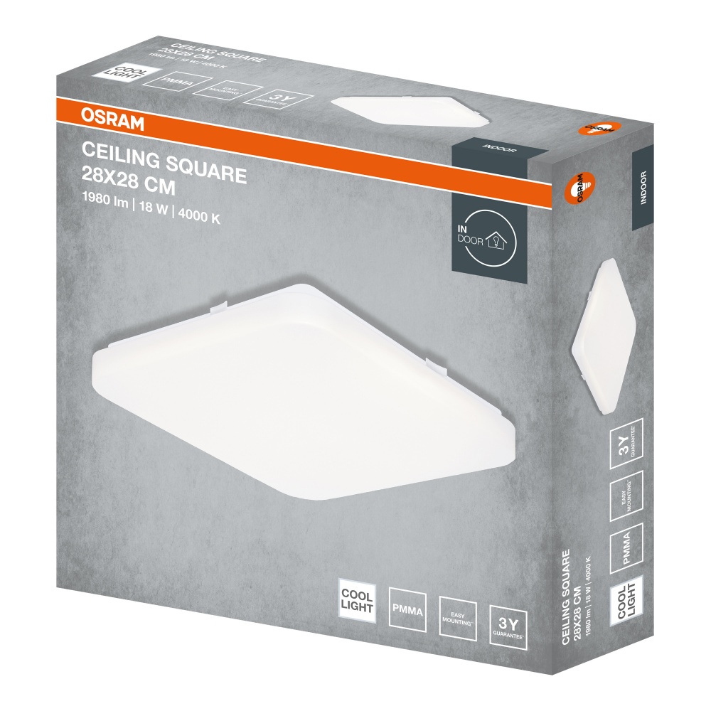 Светильник светодиодный Osram 18 Вт 4000 K CEILING SQUARE IP20