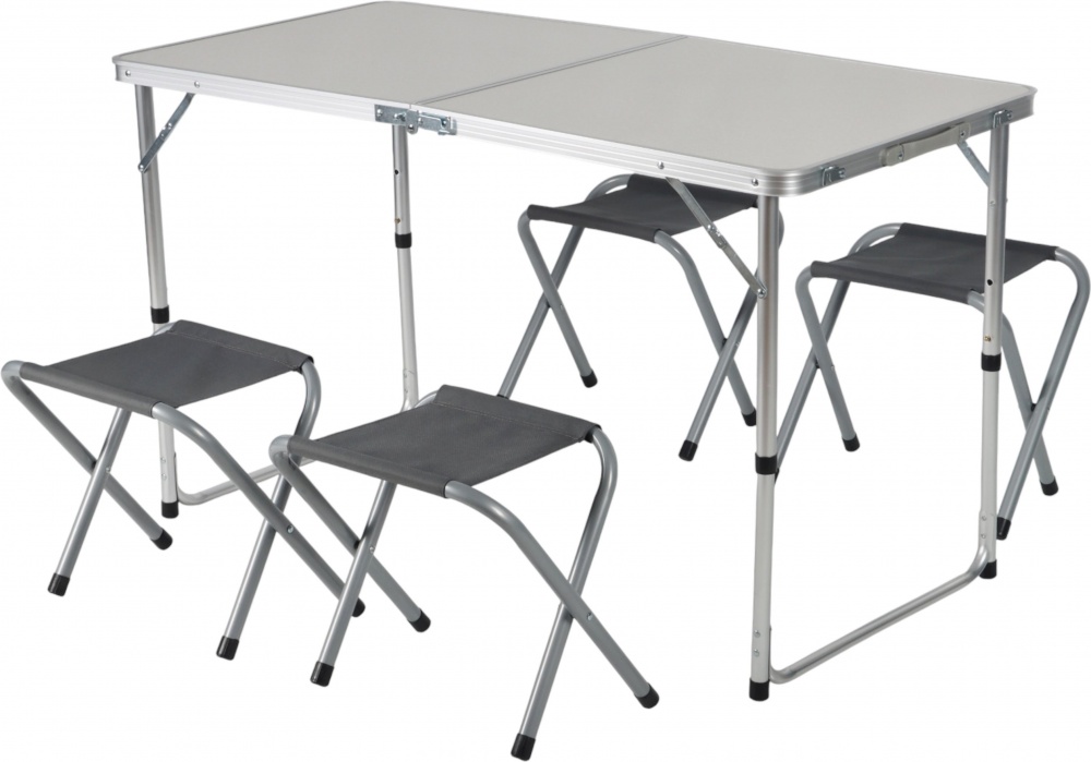 Комплект меблів розкладний Compass Столик та 4 стільчики