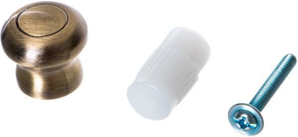 Заглушка для рейлинга  ретро античная бронза