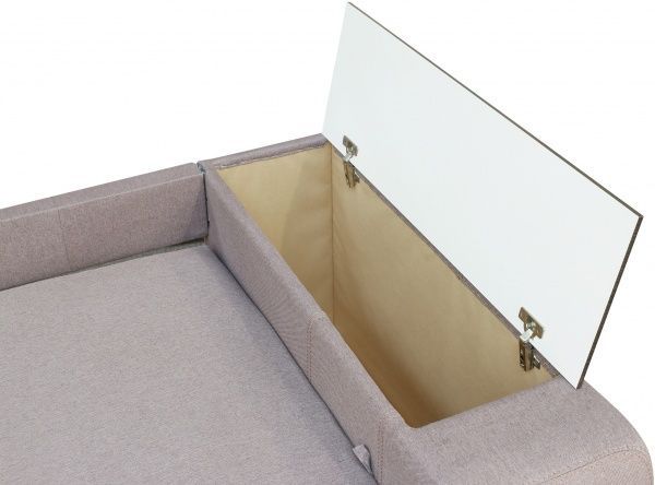 Диван прямий Кедр Плейн права ніша бежевий 2400x1030 мм