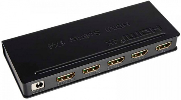 Сплітер PowerPlant чорний (CA911509) HDMI 1X4 V1.4 4K HDSP4-M 