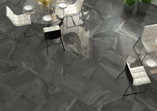 Плитка Zeus Ceramica Calcare Black ZRXCL9BR 60x60x9,2 (43,2) 
