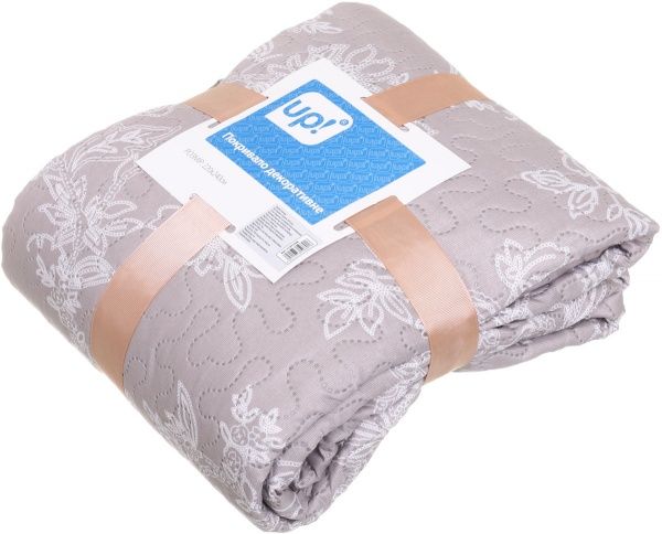 Покривало Болонья 220x240 см UP! (Underprice) бежевий із білим 