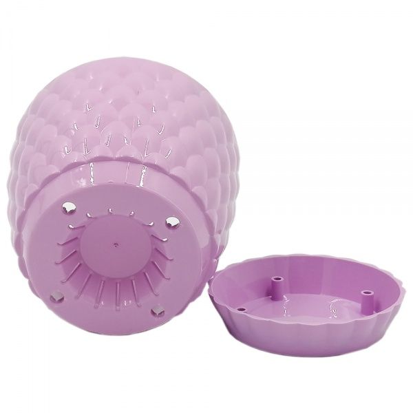 Горщик пластиковий Alyaplastik PINECONE NO:4 круглий 5,6 л фіолетовий 