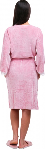 Халат домашний La Nuit Home Dantel р. XL розовый ET-416 