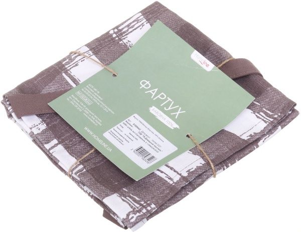 Фартук 70х80 клетка капуччино Домашній текстиль