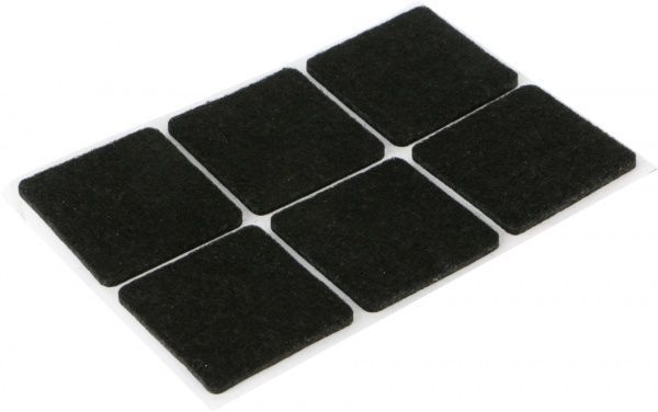 Самоклейка для ніжок повсть набір чорна та біла 137 шт