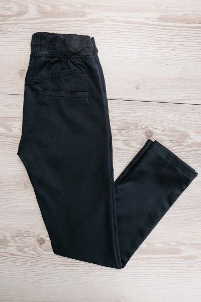 Штаны для мальчиков West-Fashion М Чинос р.134 черный А1202 
