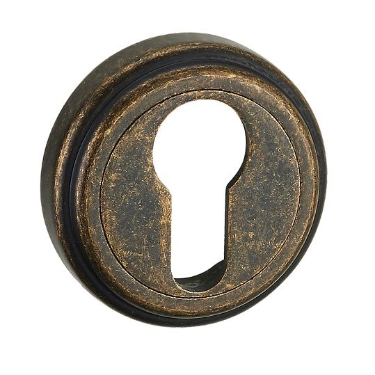 Накладка до замка MVM Е6 у кольорі AMAB PZ матова темна антична бронза