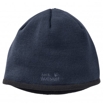 Шапка Jack Wolfskin STORMLOCK LOGO KNIT CAP 1910371-1010 р.M синій