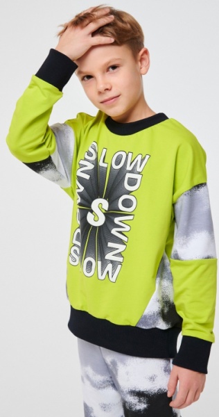 Джемпер для мальчика Smil р.122 салатовый 116559 