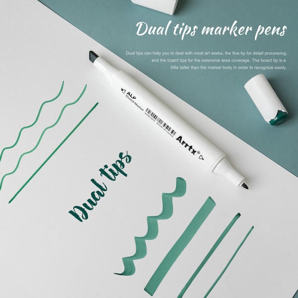 Набор спиртовых маркеров Arrtx Alp ASM-0290B 90 цветов LC302475 