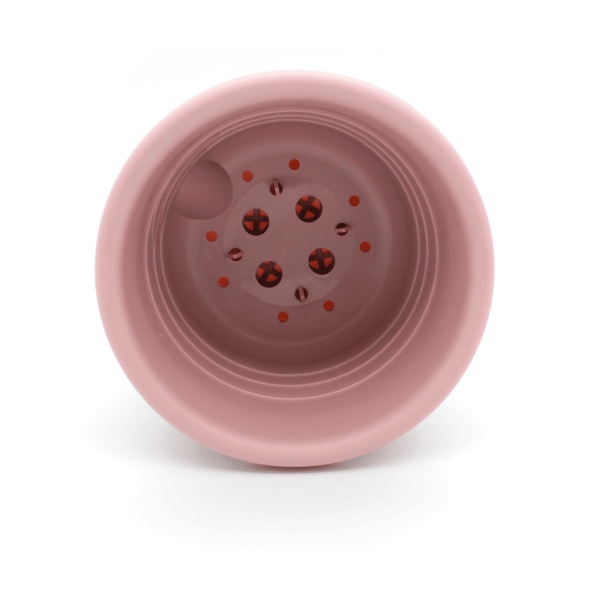 Горщик пластиковий Омела Омела Пастель 2,6 литра круглий пудровий 