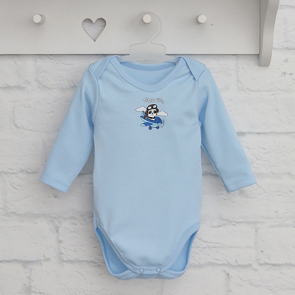 Боді дитяче для хлопчика Blanka Пілот р.74 блакитний 110144 