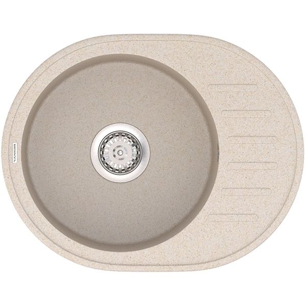 Круглая кухонная мойка Vankor Lira LMO 02.57 Beige