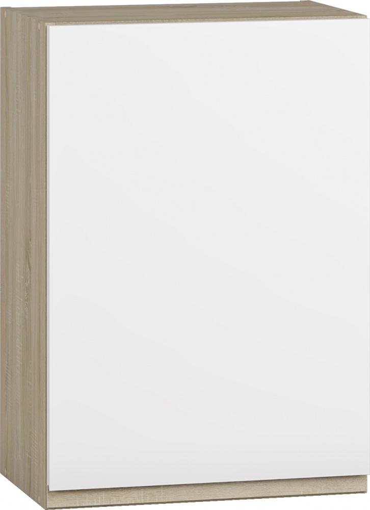 Шкаф верхний В 50/72 МС Джетта белый альба/дуб сонома Грейд