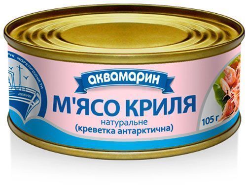 Консерва Аквамарин Мясо криля натуральное № 1 100 г