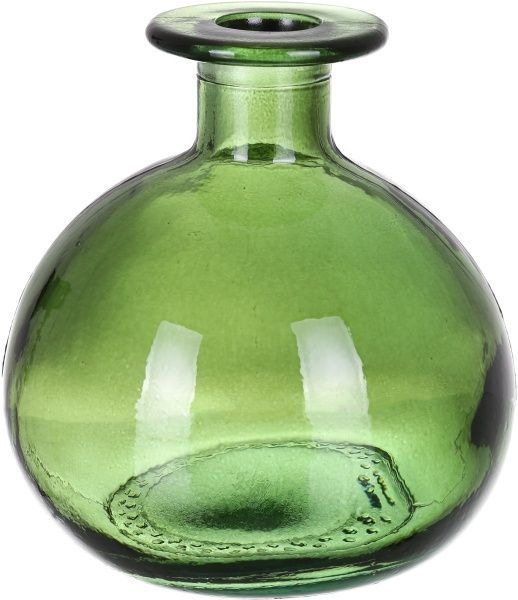 Ваза стеклянная зеленая BOTELLA RED 12 см San Miguel