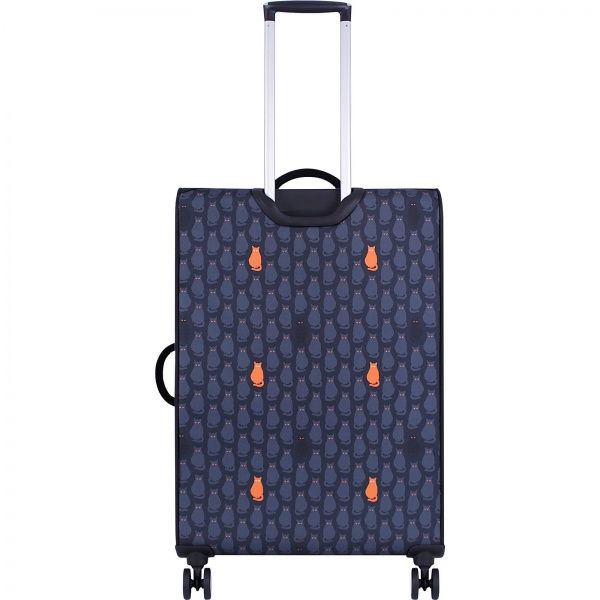 Чемодан Bagland Леон 90 л черный с рисунком 193 (0037966274) 