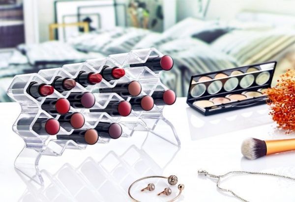 Органайзер BoxUp для помад 12x13,5x16,5 см пластик прозрачный FT-017 