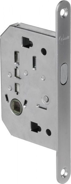 Замок врізний з ручками 4120 SC для розсувних дверей WC матовий хром