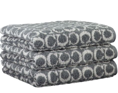 Полотенце махровое Ring 80x150 см темно-серый Cawo 