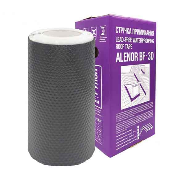 Лента Alenor примыкания BF-3D 300 мм x 5 м графитно-черная