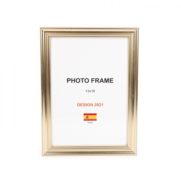 Рамка для фото 1 фото 13х18 см біле золото 
