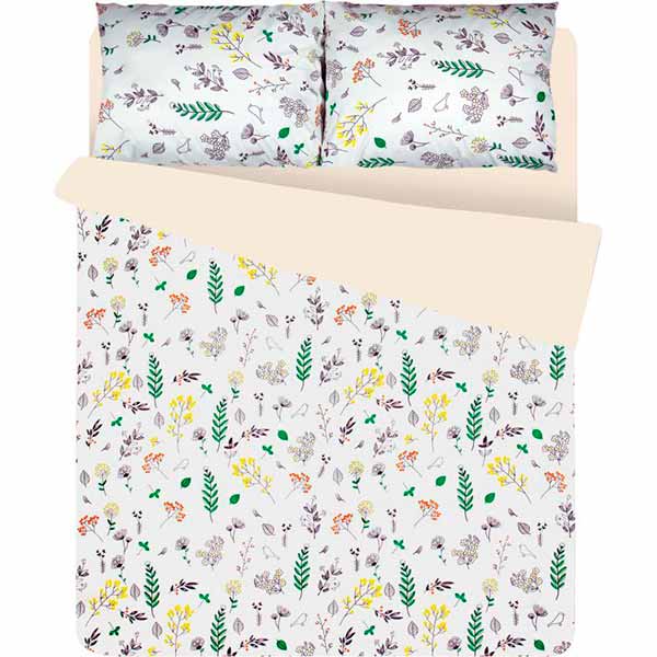 Комплект постельного белья двуспальный Лоран разноцветный