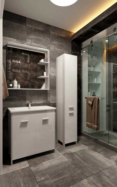 Пенал для ванной комнаты ЮВЕНТА 