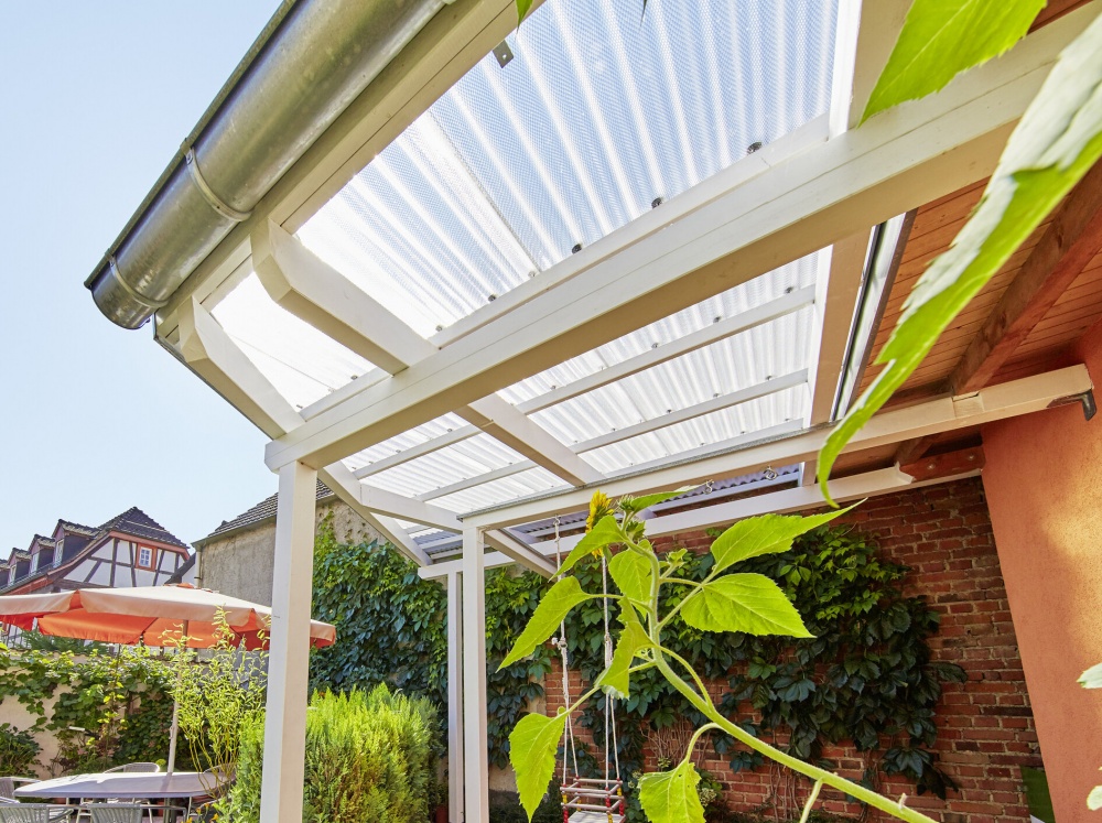 Гофрированный монолитный поликарбонат TOMO Plex 1,1x1045x2000 мм волна текстурированный прозрачный