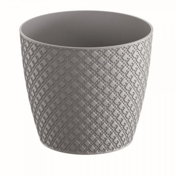 Горщик для квітів Prosperplast ORIENT 260 мм круглий 11 л сірий (26682-405) 