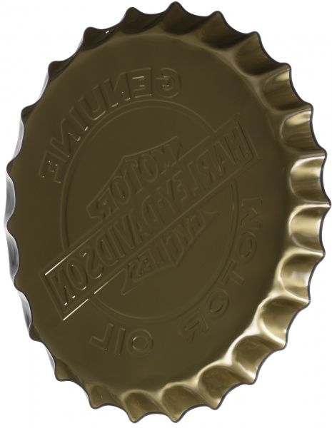 Декор настенный Крышка от бутылки Harley-Davidson d40 черный 