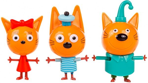 Набор фигурок Три кота Коржик + Карамелька + Компот + Мама + Папа + Сажик + Лапочка T17187 