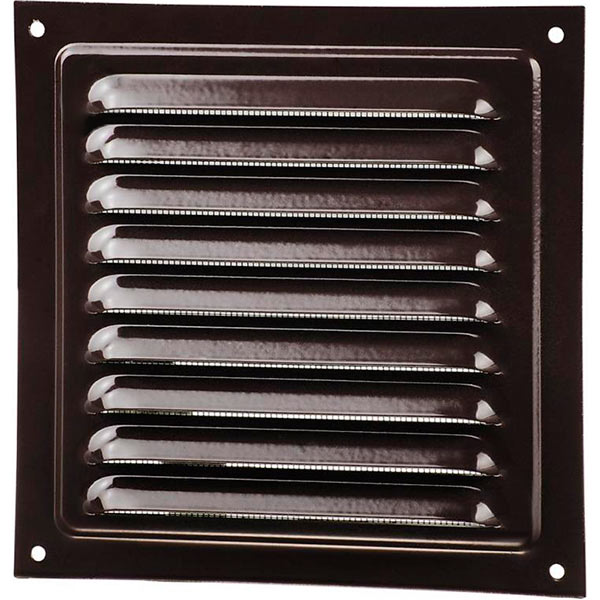 Гратка для вентиляції Вентс метал коричневий 