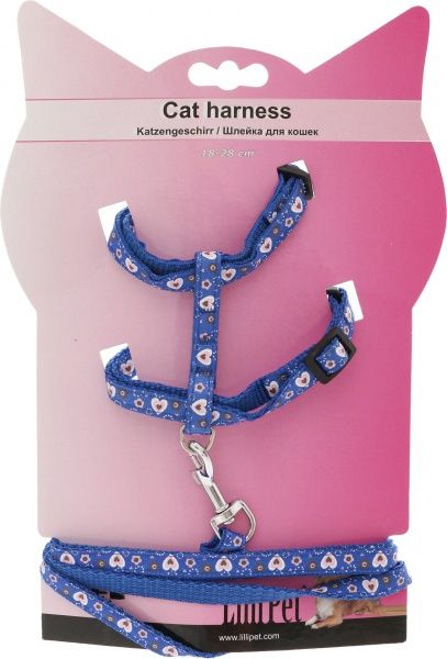 Шлейка Lilli Pet з повідцем М 18-28 см 20-8654