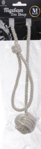 Підхват для штор натуральний 2020-11-K-48 кремовий Majestic