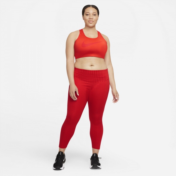 Лосины Nike W NK ONE DF ICNCLSH PR MR 7/8 DD4563-673 р.XS красный