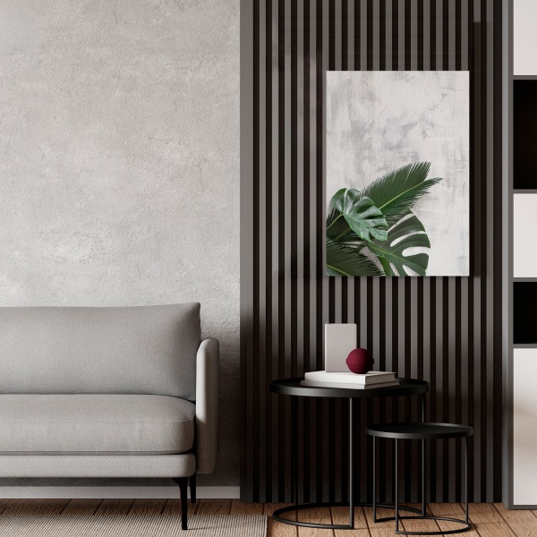 Картина на холсте Листья на мраморе 50x70 см WS Holst 14082224 