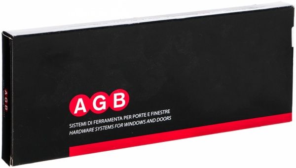 Дверний замок міжкімнатний AGB CENTRO PZ85 матовий хром