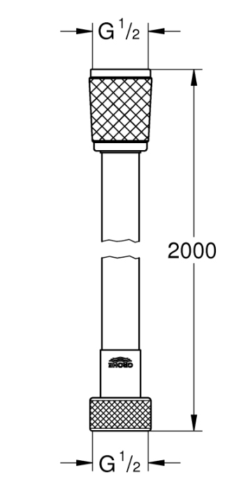 Душовий шланг Grohe VitalioFlex Trend 2000 мм (22113000)