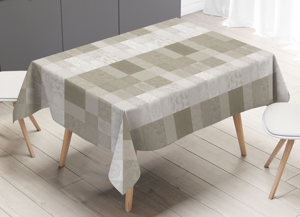 Клеенка на стол OBERY на подкладке 1,37м бежевый PWA5-R193-2-9