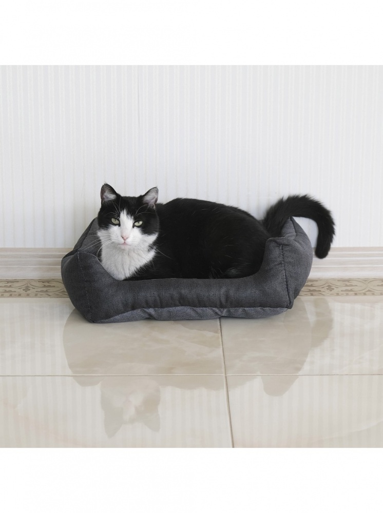 Лежак FX home Mальмо 40х30х12 см, сірий