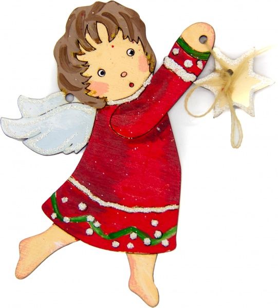 Набір підвісок № 18 Два ангела музиканти 11,5 см 627 