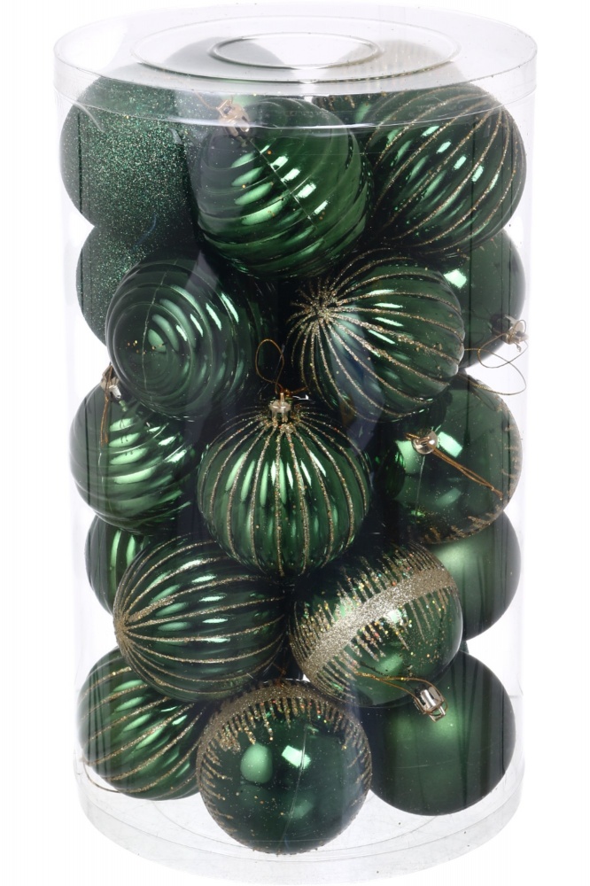 Набір ялинкових куль EPI-N4/8025ABYS d 80 мм 25 шт./уп.