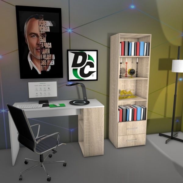 Етажерка пристінна 1800х500х400 мм дуб сонома (Пабло)