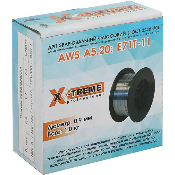 Проволока сварочная флюсовая X-Treme E71T-11 0.9 мм 1 кг