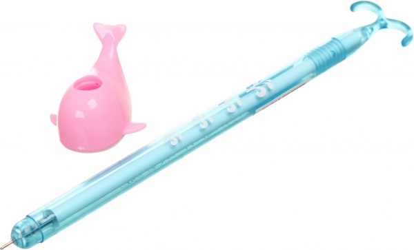 Ручка гелевая Кашелот розовая 