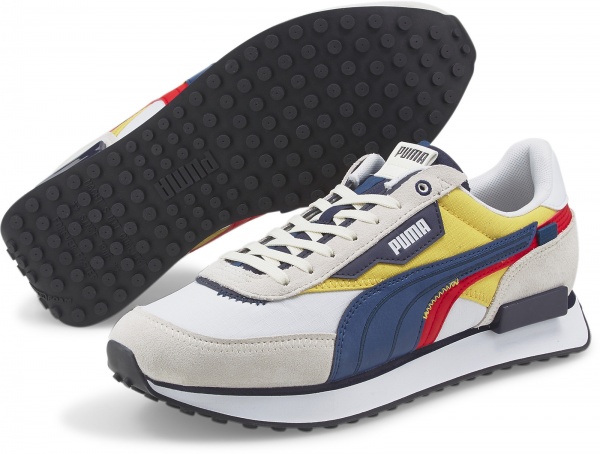 Кроссовки Puma Future Rider Displaced 38314805 р.UK 8,5 бело-желтый