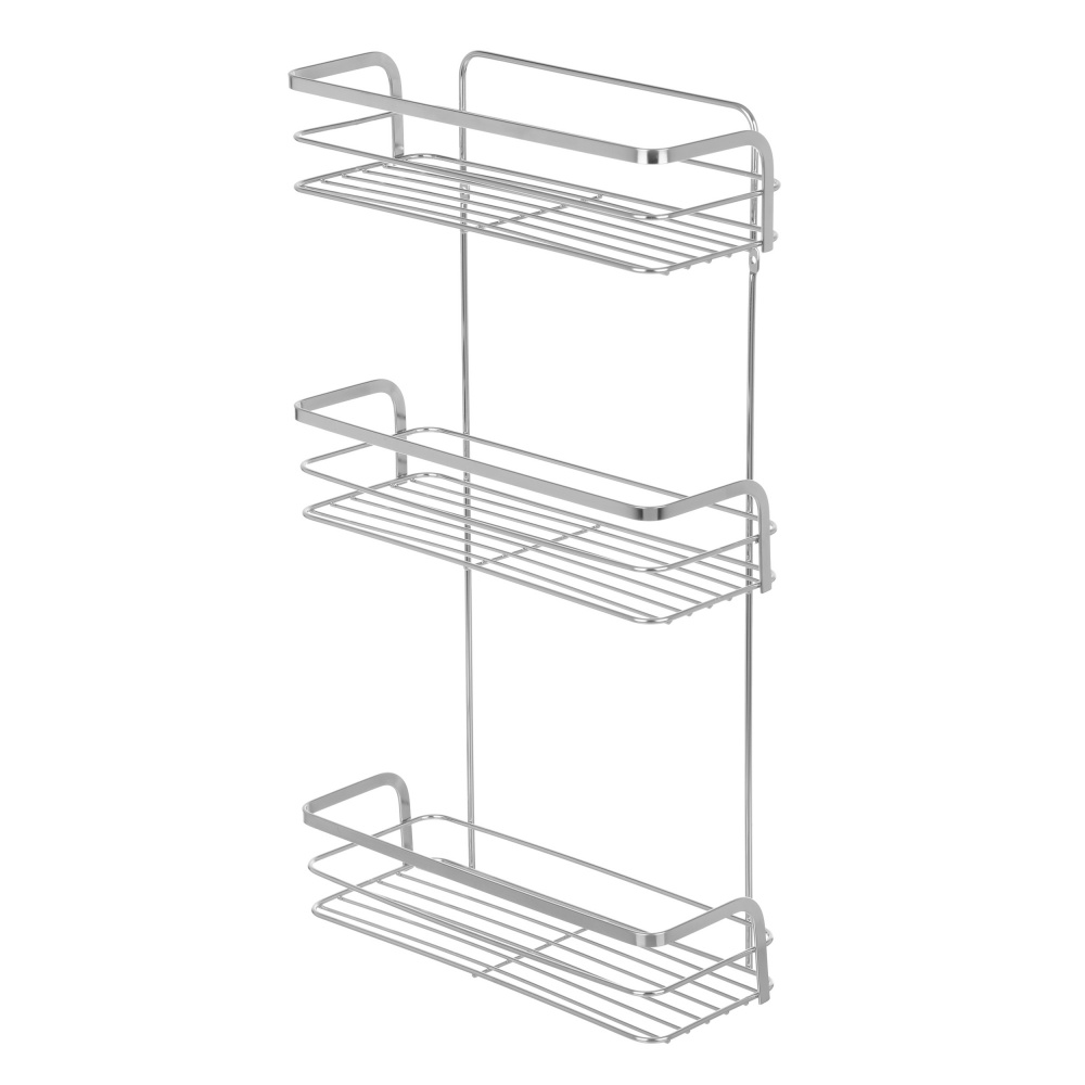 Полиця для ванної VOLVER прямокутна 3-ярусна НС 42723